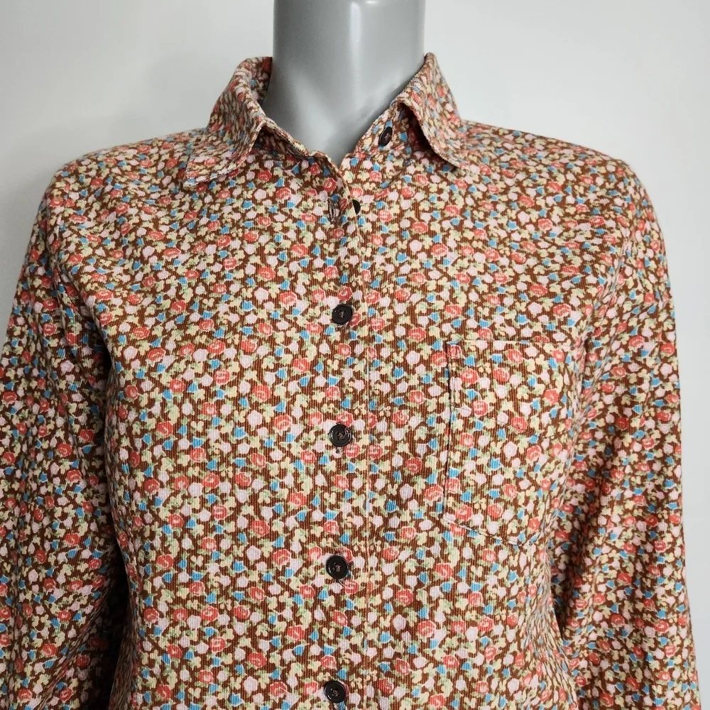 Boden Multicolor Floral Button Down Shirt - Picture 3 of 12